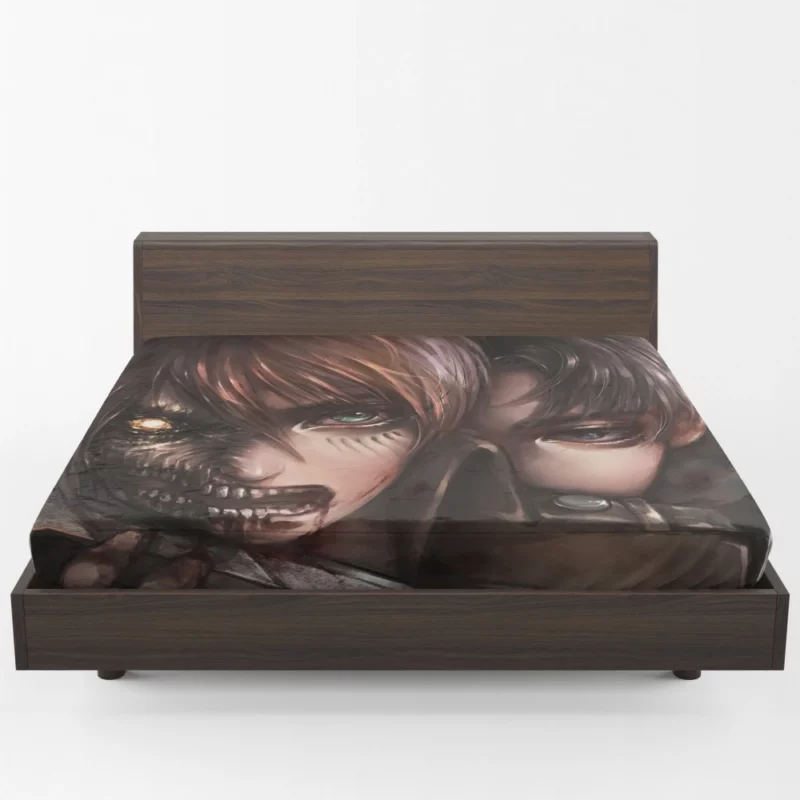 Levi and Eren Last Stand Anime Fitted Sheet 1