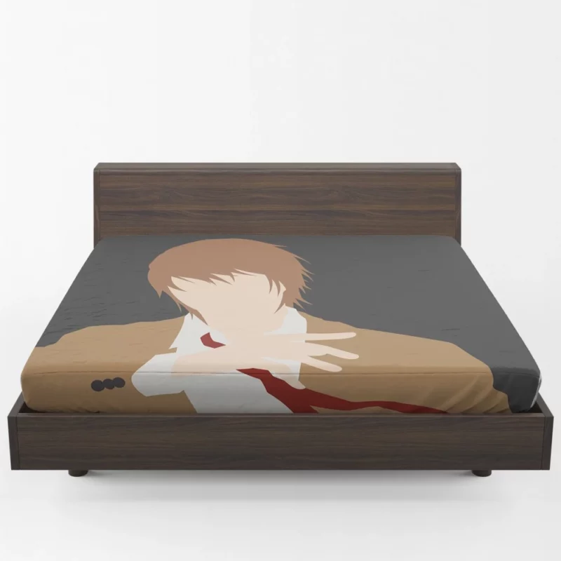 Light Yagami Student and Kira Anime Fitted Sheet 1