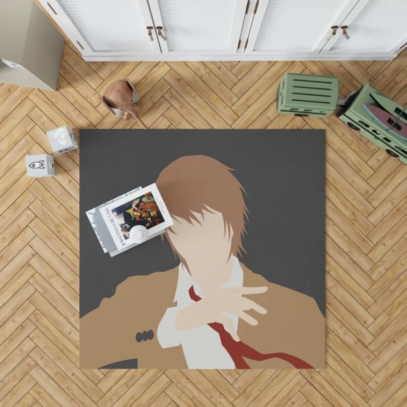 Light Yagami Student and Kira Anime Rug