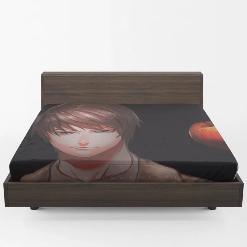 Light Yagami Unraveling Justice Anime Fitted Sheet 1