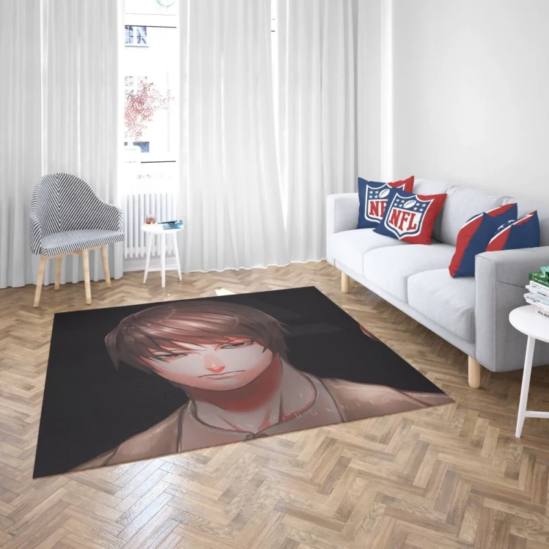 Light Yagami Unraveling Justice Anime Rug 2