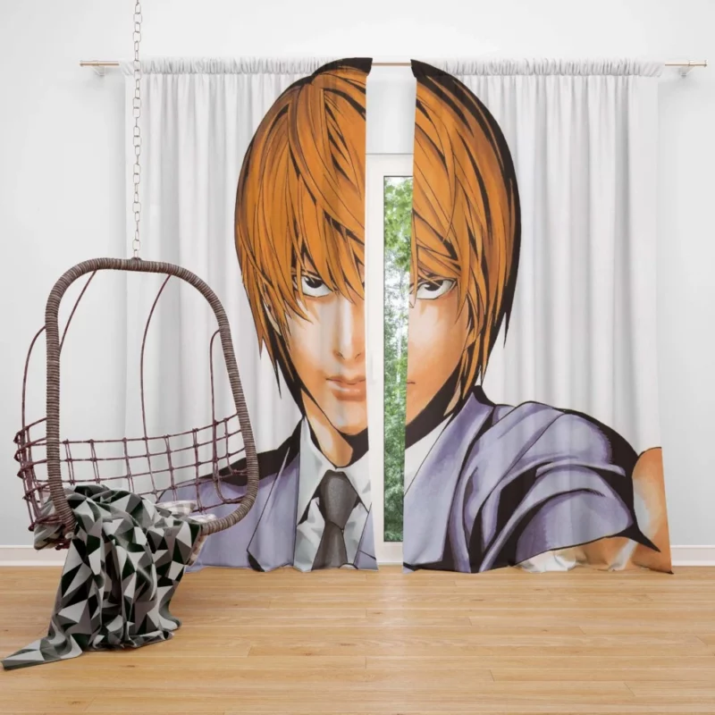Light Yagami in Death Note Anime Curtain