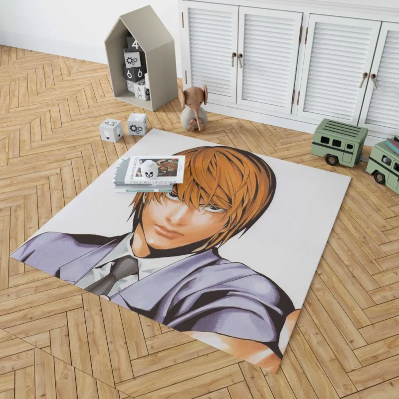Light Yagami in Death Note Anime Rug 1