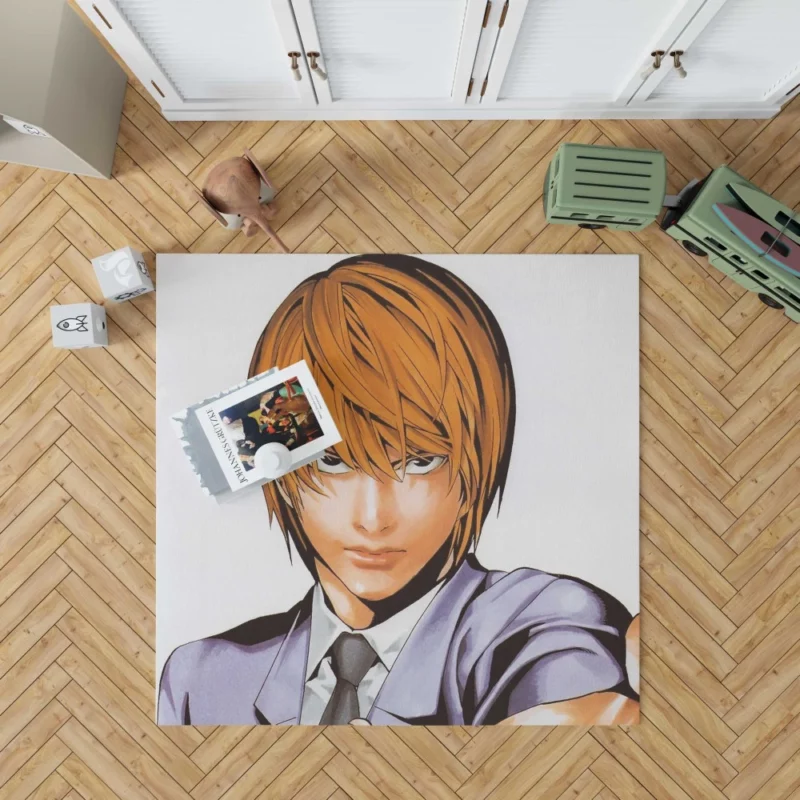 Light Yagami in Death Note Anime Rug