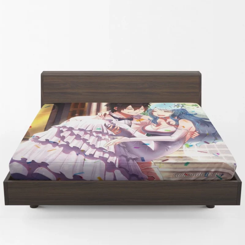 Love and Ice Gray x Juvia Anime Fitted Sheet 1