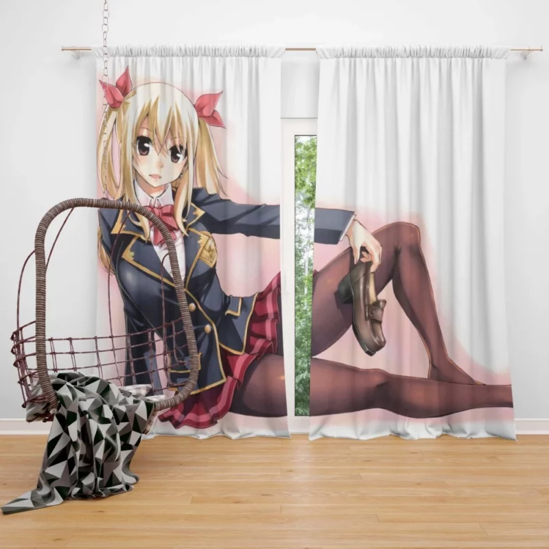 Lucy Heartfilia Blonde Beauty Charm Anime Curtain