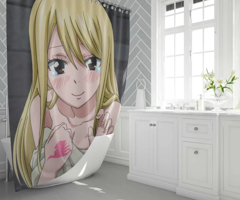 Lucy Heartfilia Celestial Mage Anime Shower Curtain 1