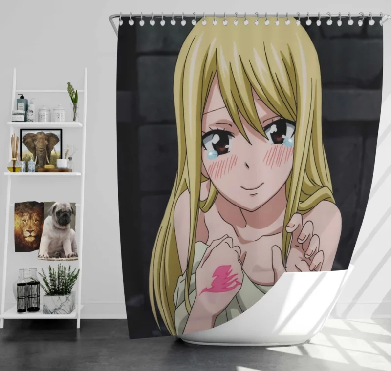 Lucy Heartfilia Celestial Mage Anime Shower Curtain