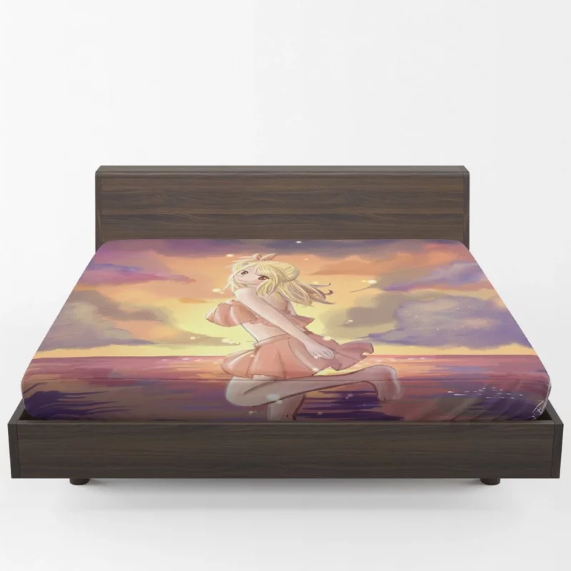 Lucy Heartfilia Celestial Spirit Summoner Anime Fitted Sheet 1