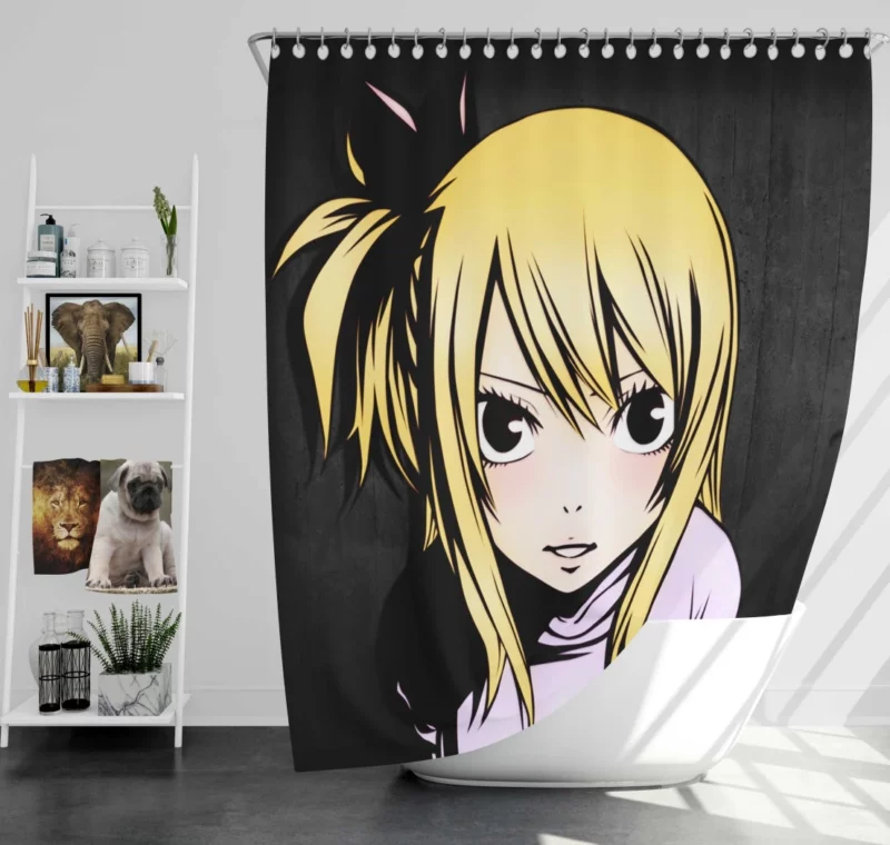 Lucy Heartfilia Fairy Tail Hero Anime Shower Curtain