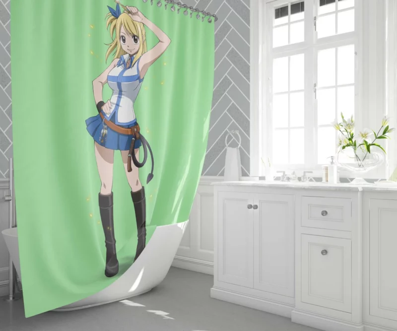 Lucy Heartfilia Fairy Tail Icon Anime Shower Curtain 1