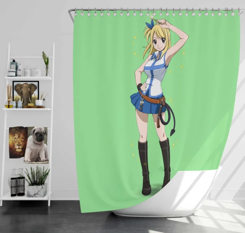 Lucy Heartfilia Fairy Tail Icon Anime Shower Curtain