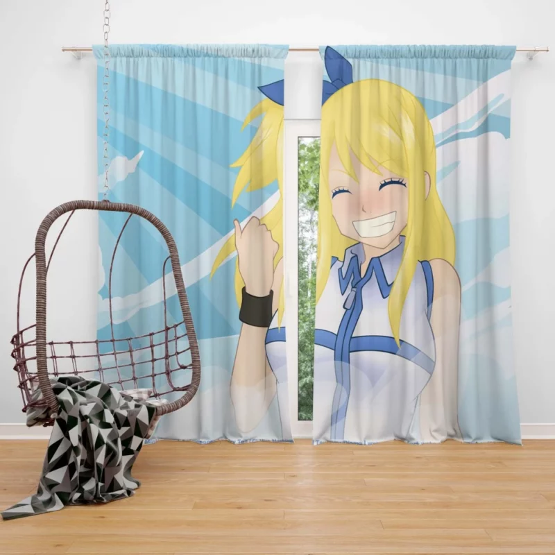 Lucy Heartfilia Fairy Tail Protagonist Anime Curtain