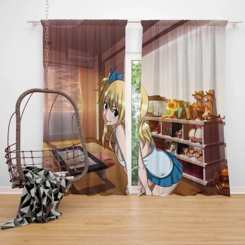 Lucy Heartfilia Guild Adventurer Anime Curtain