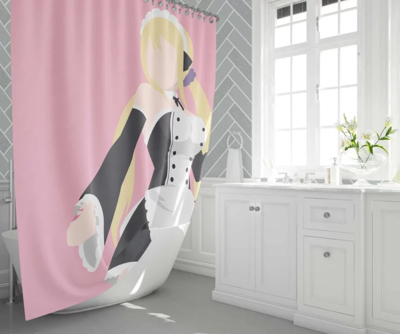 Lucy Heartfilia Guild Glowing Star Anime Shower Curtain 1