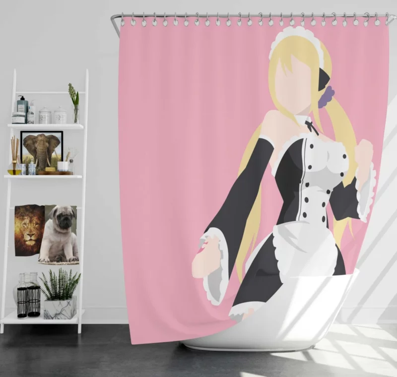 Lucy Heartfilia Guild Glowing Star Anime Shower Curtain