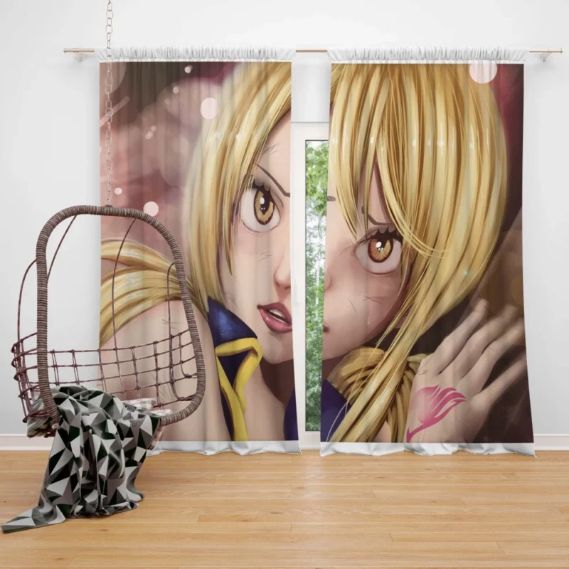 Lucy Heartfilia Guild Shining Light Anime Curtain