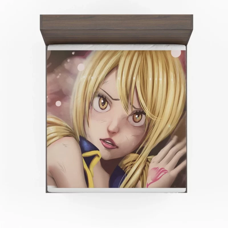 Lucy Heartfilia Guild Shining Light Anime Fitted Sheet