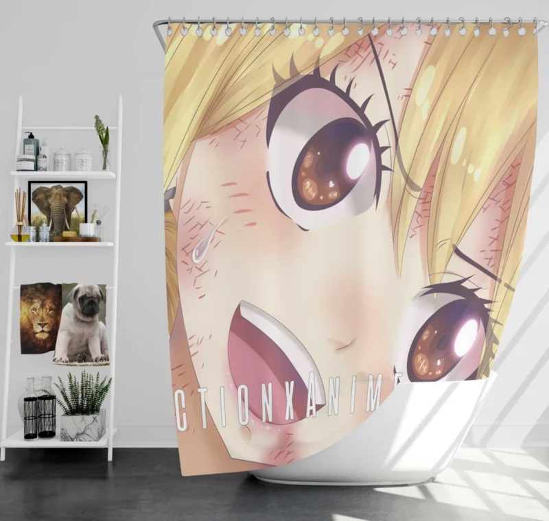 Lucy Heartfilia Magic Radiant Grace Anime Shower Curtain