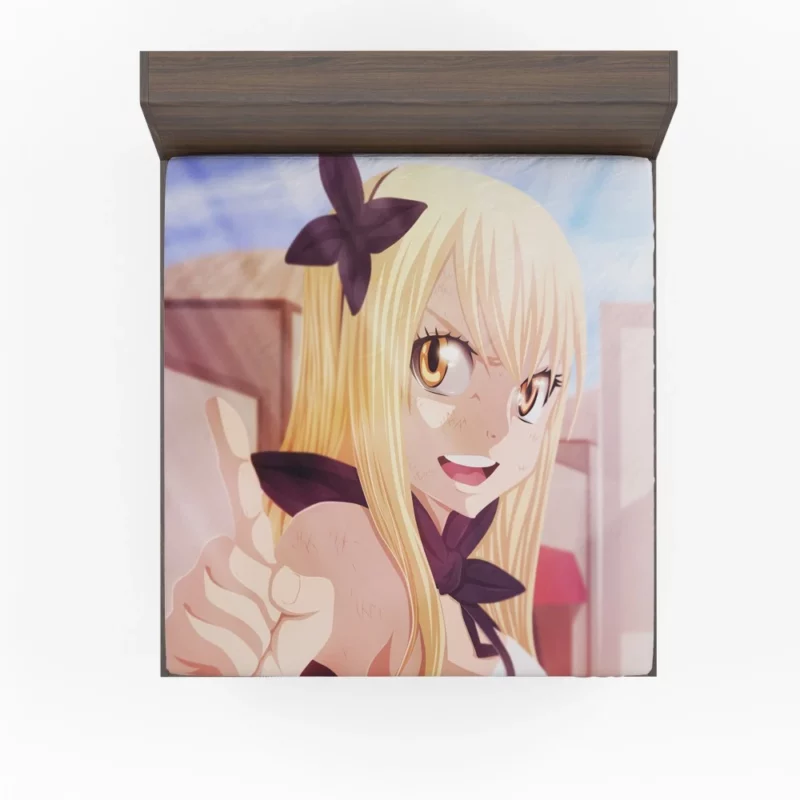 Lucy Heartfilia Magic and Bonds Anime Fitted Sheet