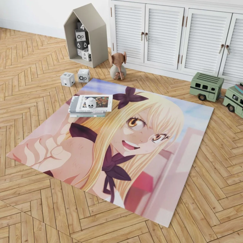 Lucy Heartfilia Magic and Bonds Anime Rug 1