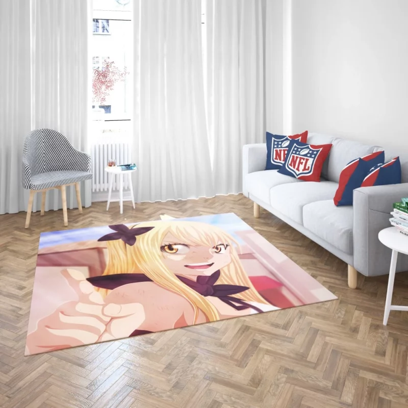 Lucy Heartfilia Magic and Bonds Anime Rug 2