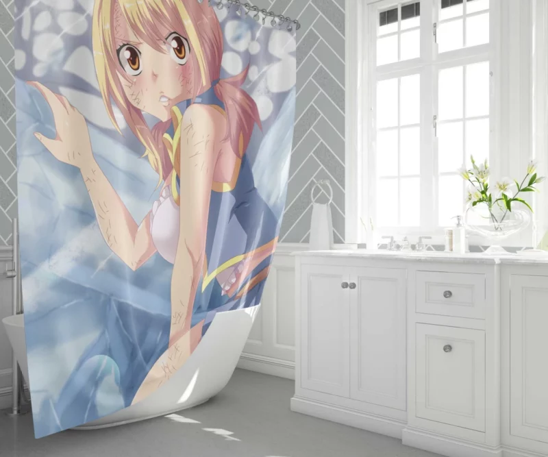 Lucy Heartfilia Magical Endeavors Anime Shower Curtain 1