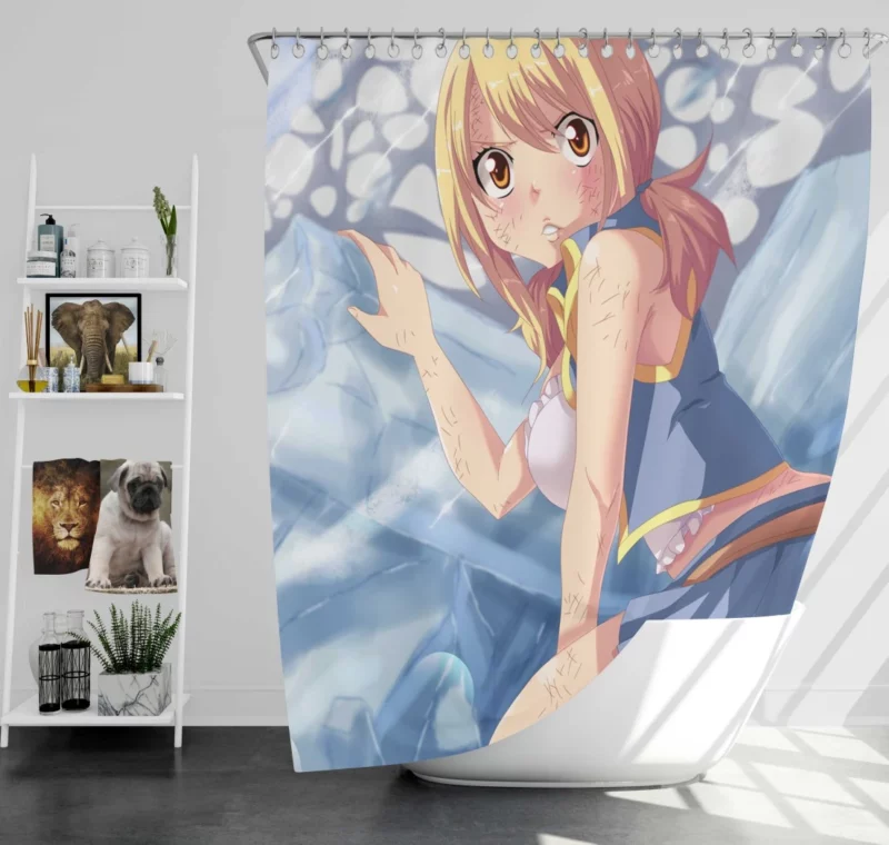 Lucy Heartfilia Magical Endeavors Anime Shower Curtain