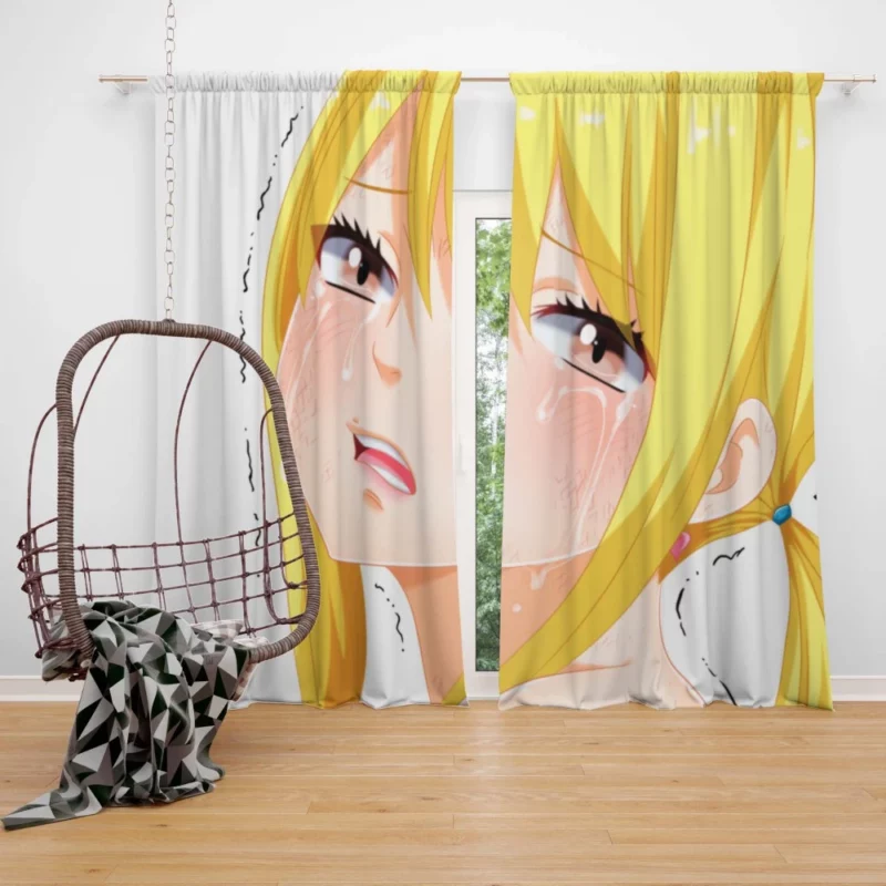 Lucy Heartfilia Magical Journeys Await Anime Curtain