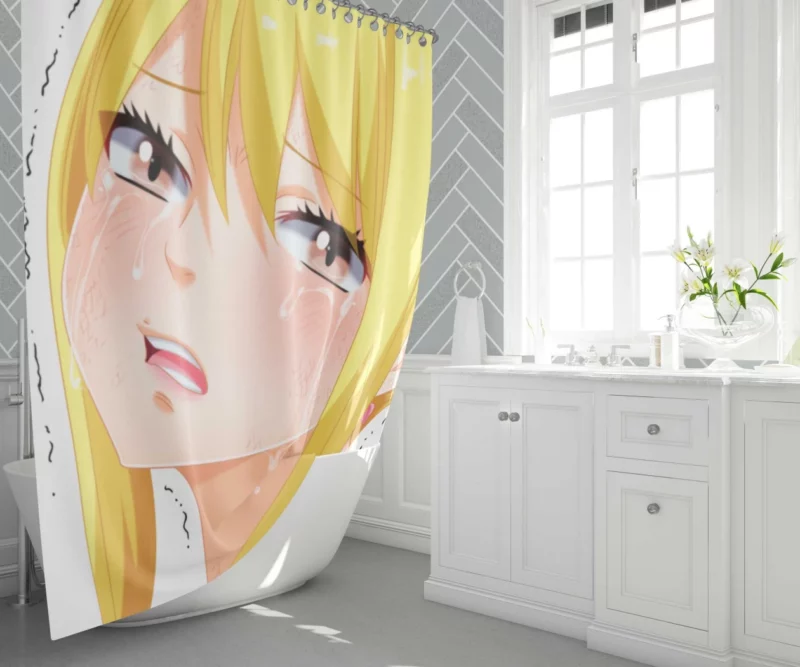 Lucy Heartfilia Magical Journeys Await Anime Shower Curtain 1