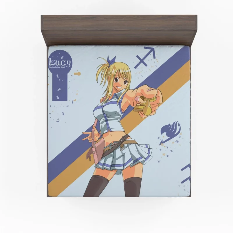 Lucy Heartfilia Unbreakable Spirit Anime Fitted Sheet