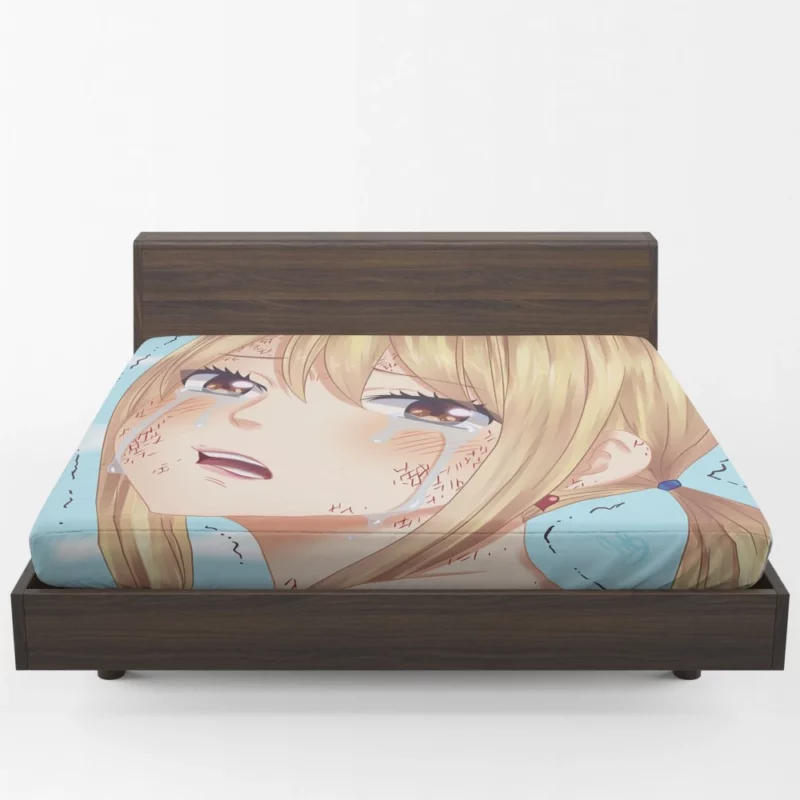 Lucy Heartfilia Unleashing Magic Power Anime Fitted Sheet 1