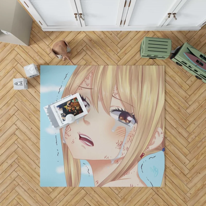 Lucy Heartfilia Unleashing Magic Power Anime Rug