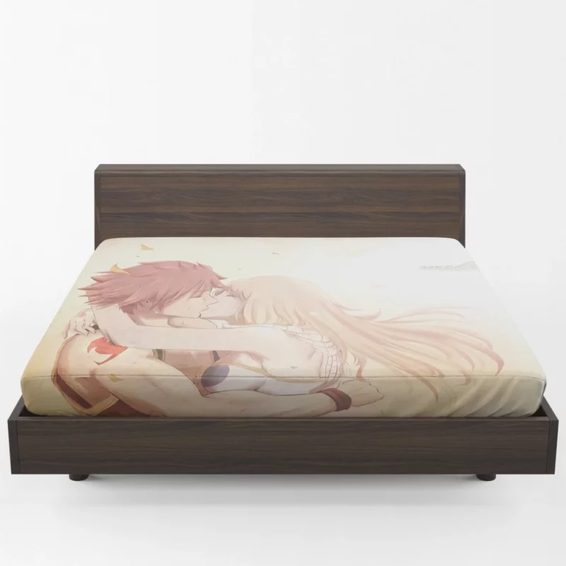 Lucy and Natsu Friendship Anime Fitted Sheet 1