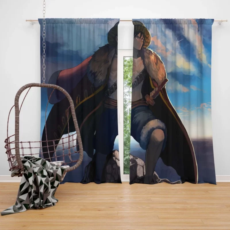 Luffy Bold Voyage Anime Curtain