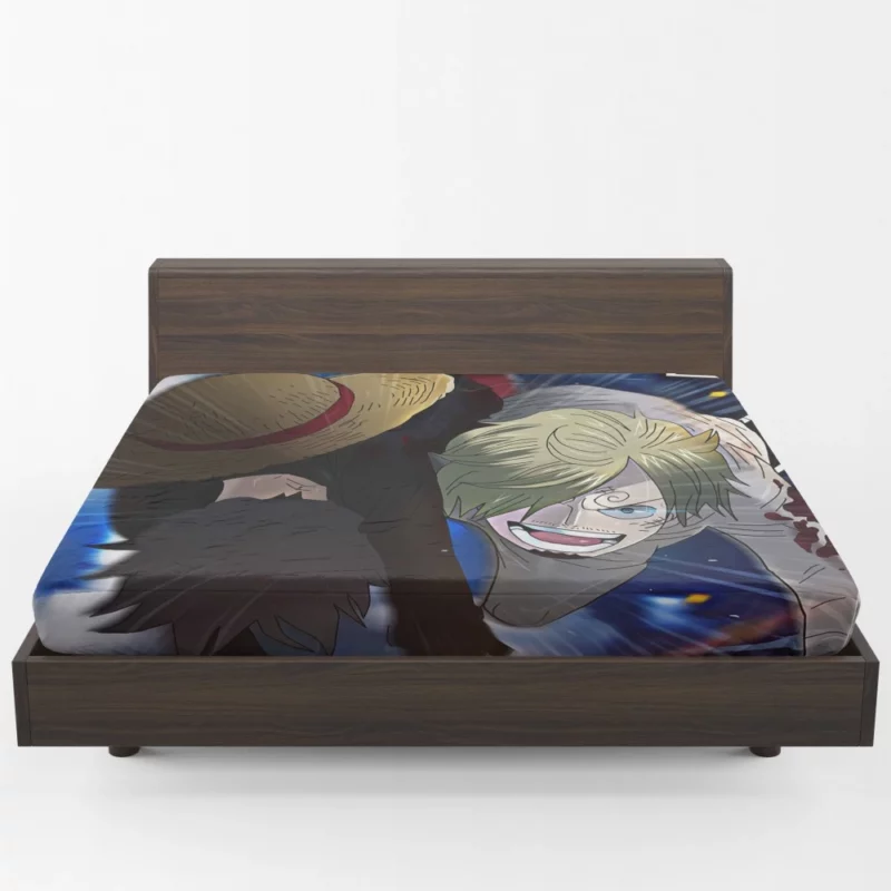 Luffy Courageous Adventure Anime Fitted Sheet 1