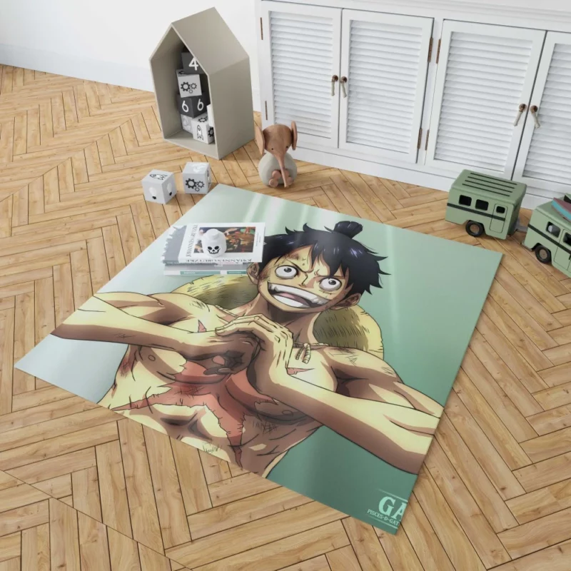 Luffy Determined Quest Anime Rug 1