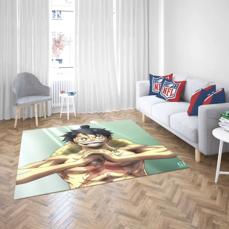 Luffy Determined Quest Anime Rug 2