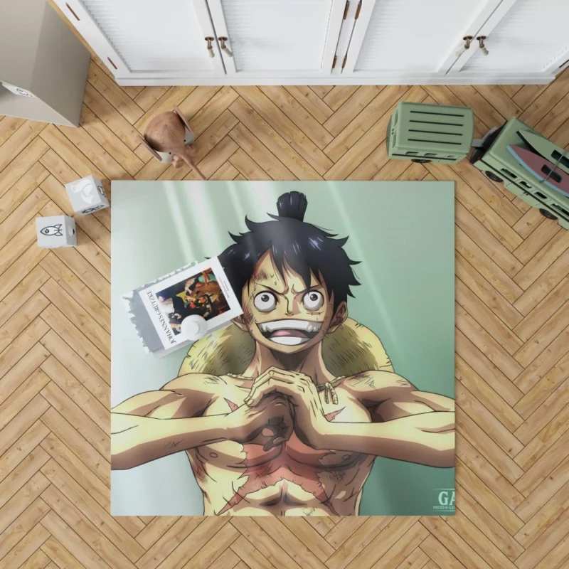 Luffy Determined Quest Anime Rug