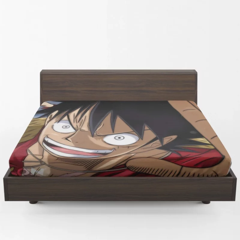 Luffy Determined Voyage Anime Fitted Sheet 1