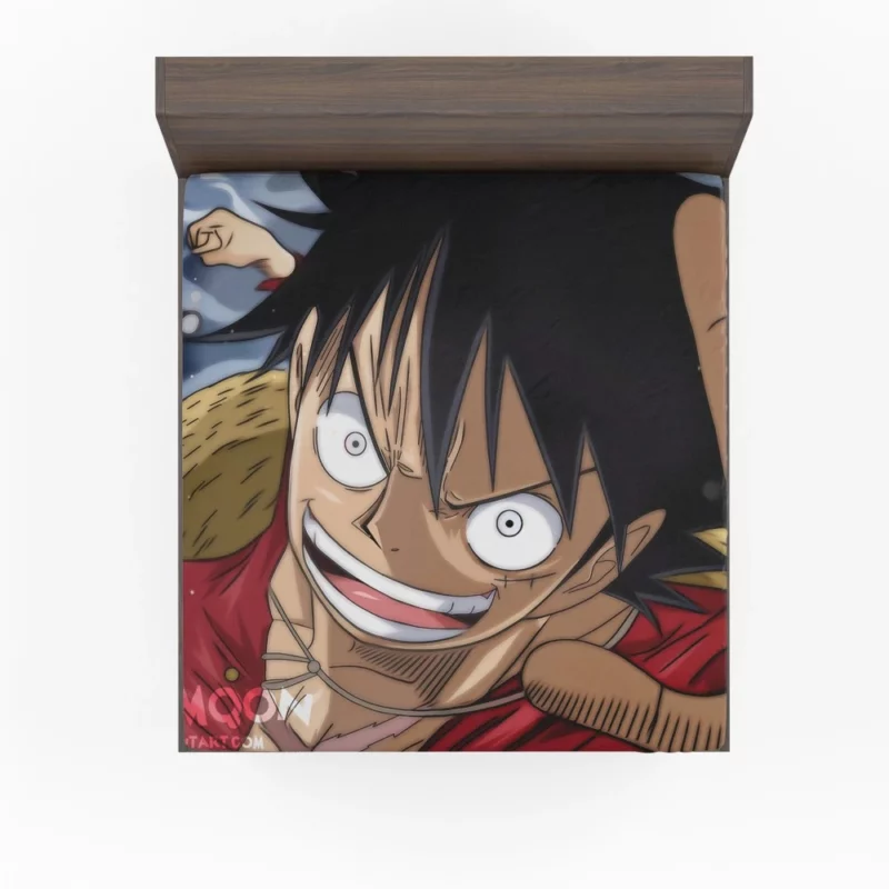 Luffy Determined Voyage Anime Fitted Sheet