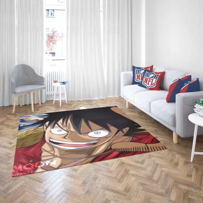 Luffy Determined Voyage Anime Rug 2