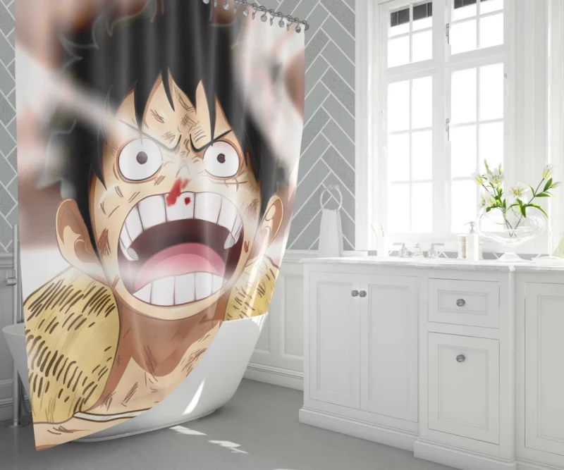 Luffy Epic Odyssey Anime Shower Curtain 1