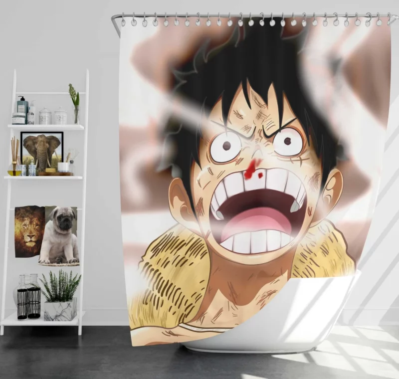 Luffy Epic Odyssey Anime Shower Curtain