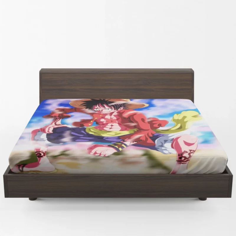 Luffy Grand Pirate Journey Anime Fitted Sheet 1