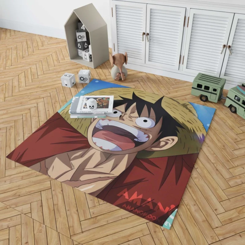 Luffy Heroic Exploits Anime Rug 1