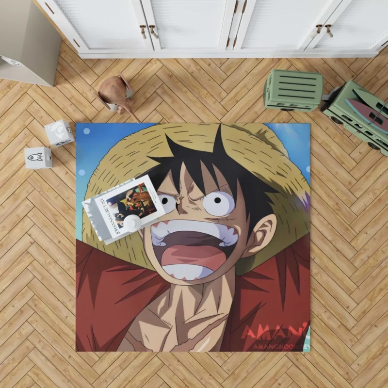 Luffy Heroic Exploits Anime Rug