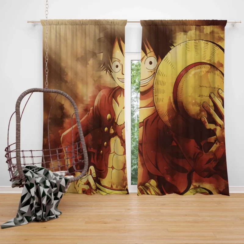 Luffy Heroic Odyssey Anime Curtain