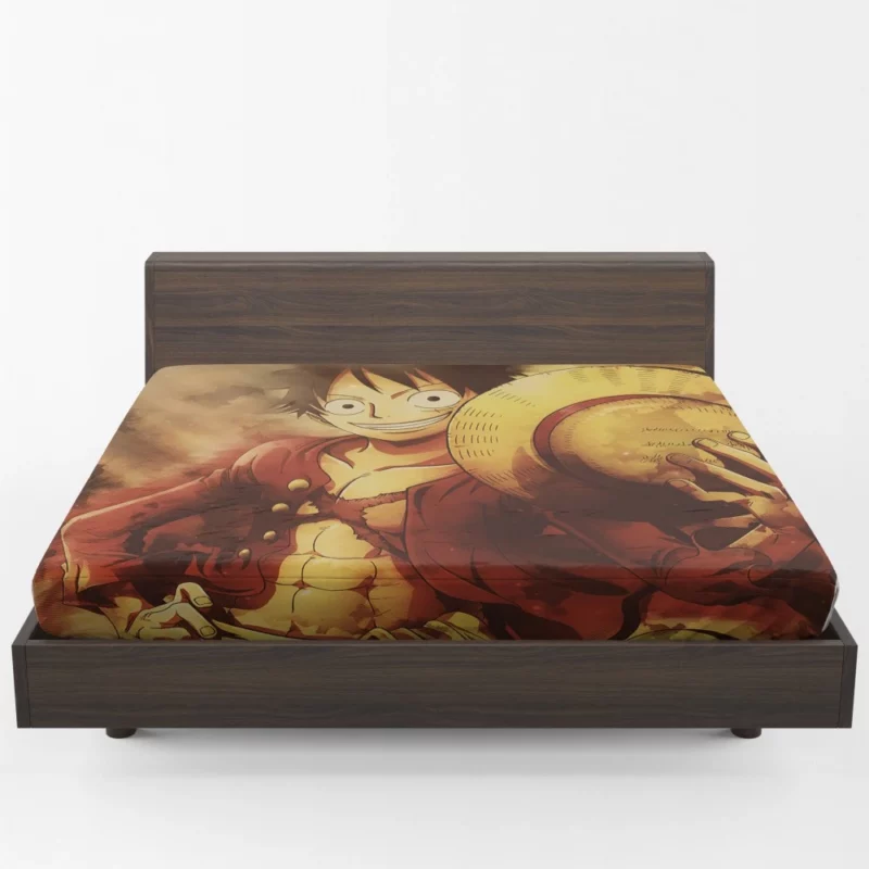Luffy Heroic Odyssey Anime Fitted Sheet 1