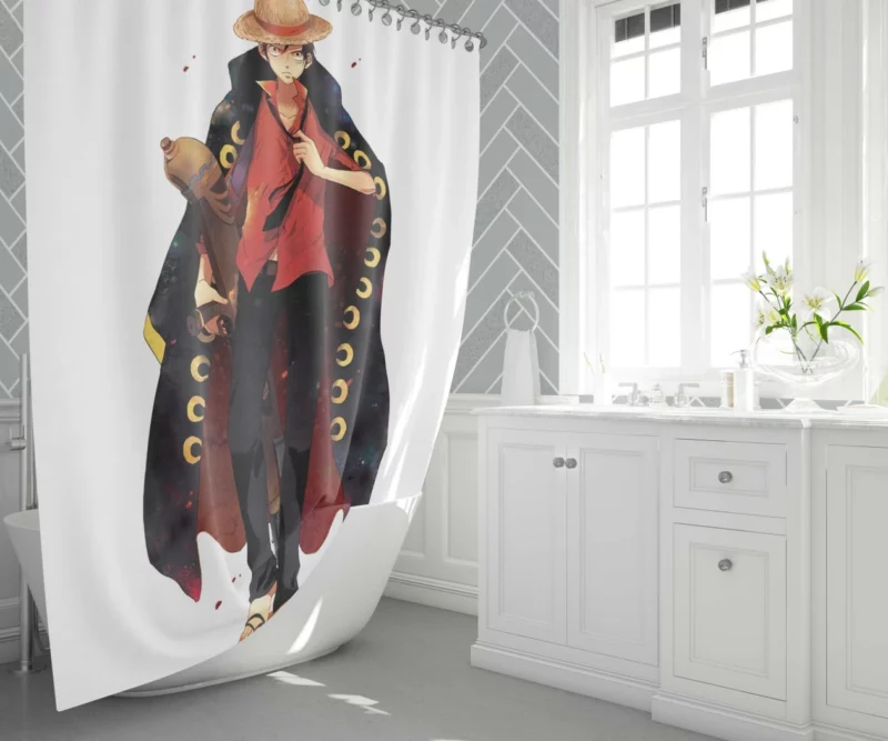 Luffy Journey of Dreams Anime Shower Curtain 1